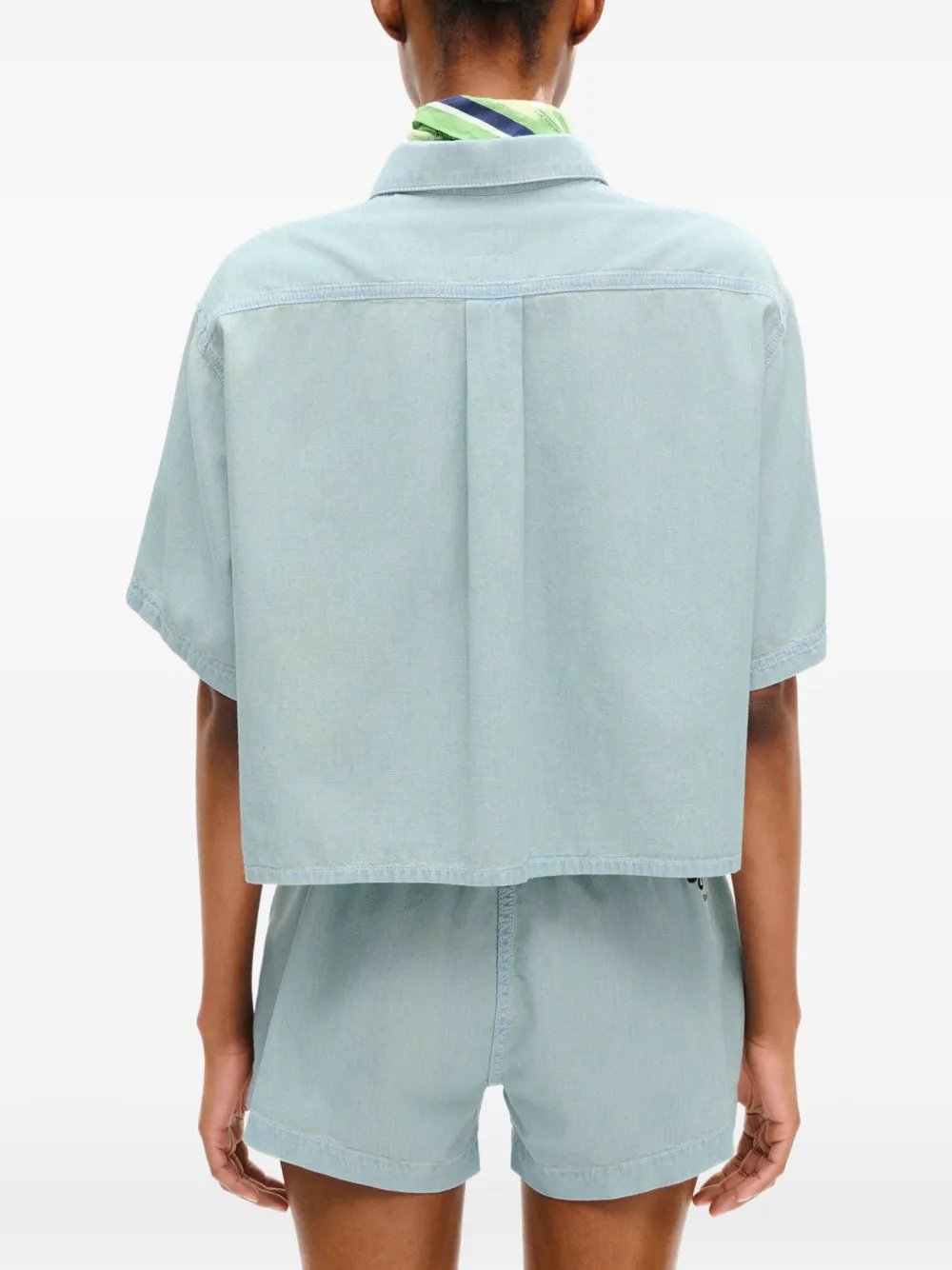 Kenzo Sounds overhemd met korte mouwen Blauw
