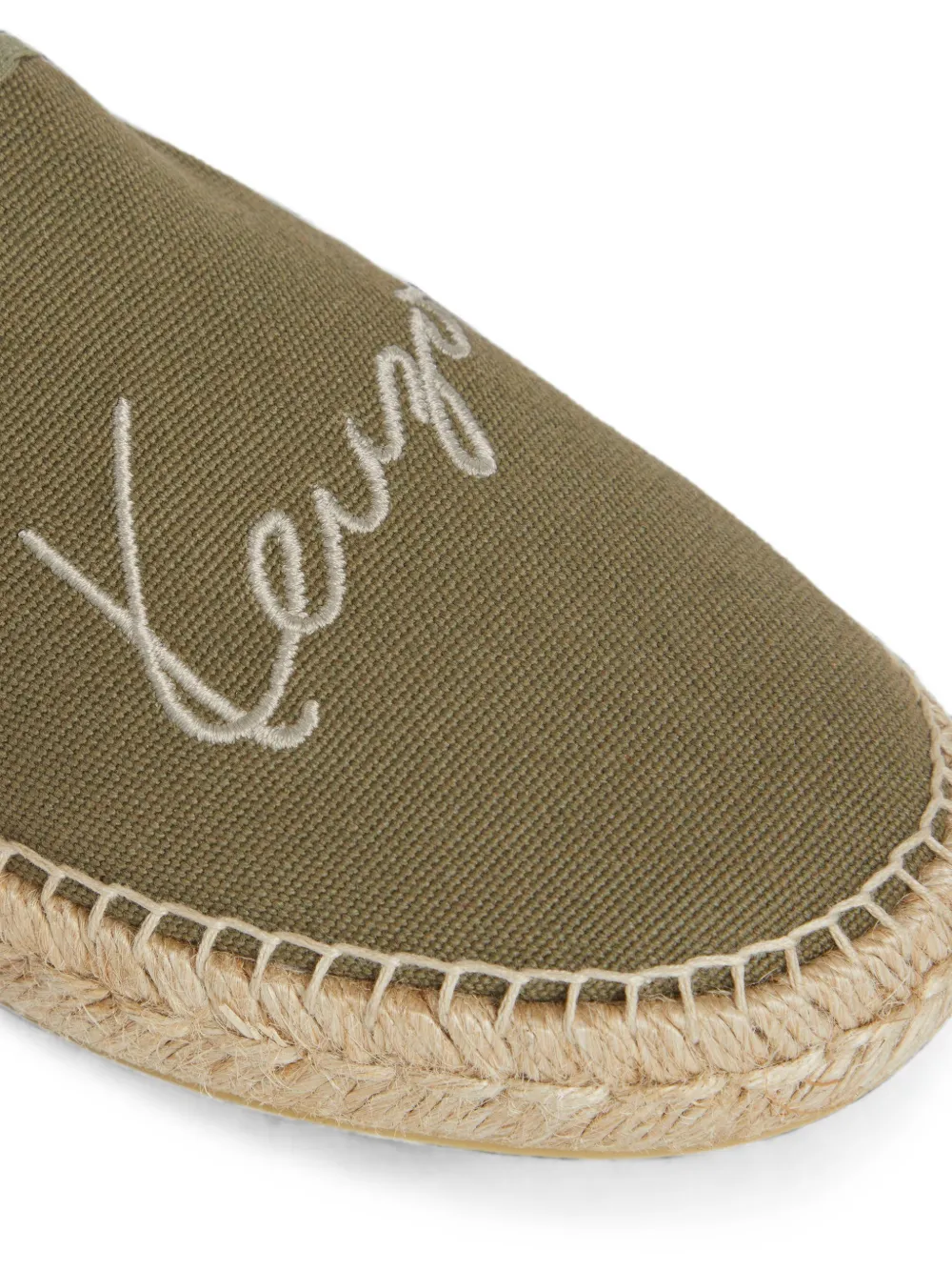Kenzo Signature platte espadrilles Groen
