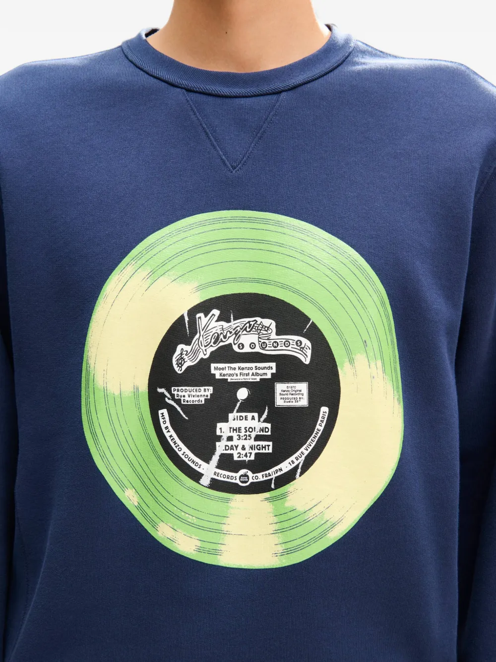 Kenzo Sounds sweater met print Blauw
