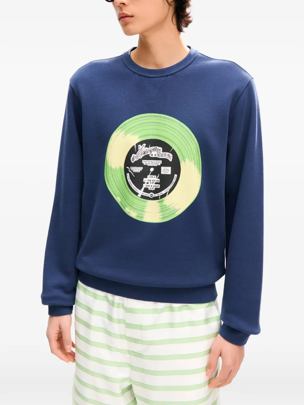 Kenzo Sounds sweater met print Blauw
