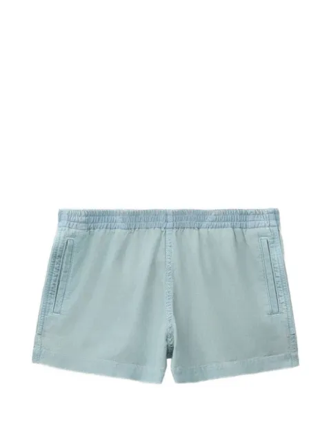 Kenzo KENZO Sounds washed chambray mini shorts