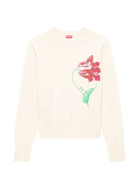Kenzo Bestickter Tulip Pullover