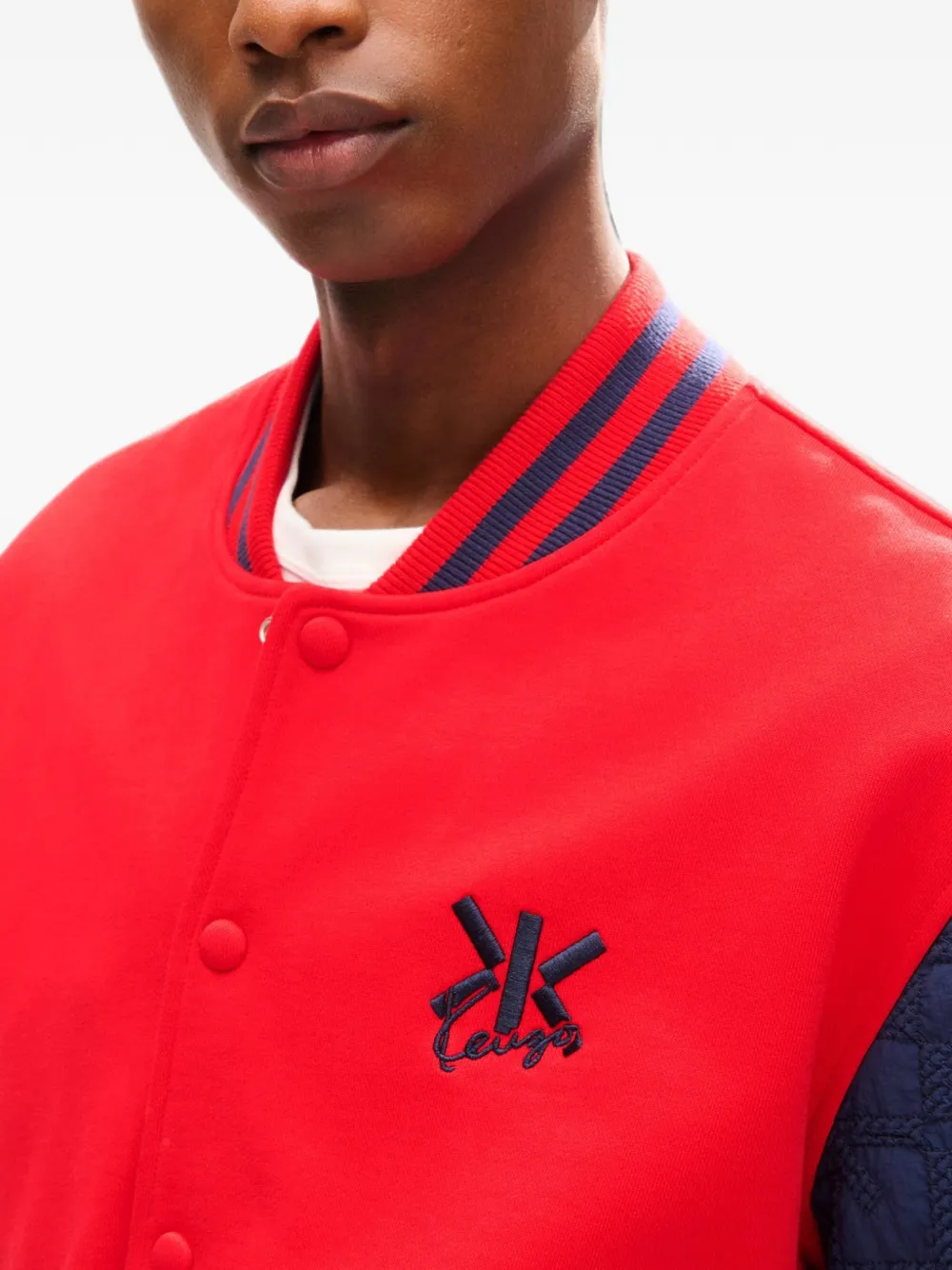 Kenzo gram bomberjack met borduurwerk Rood