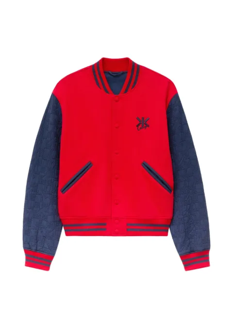 Kenzo Kenzogram embroidered varsity bomber jacket
