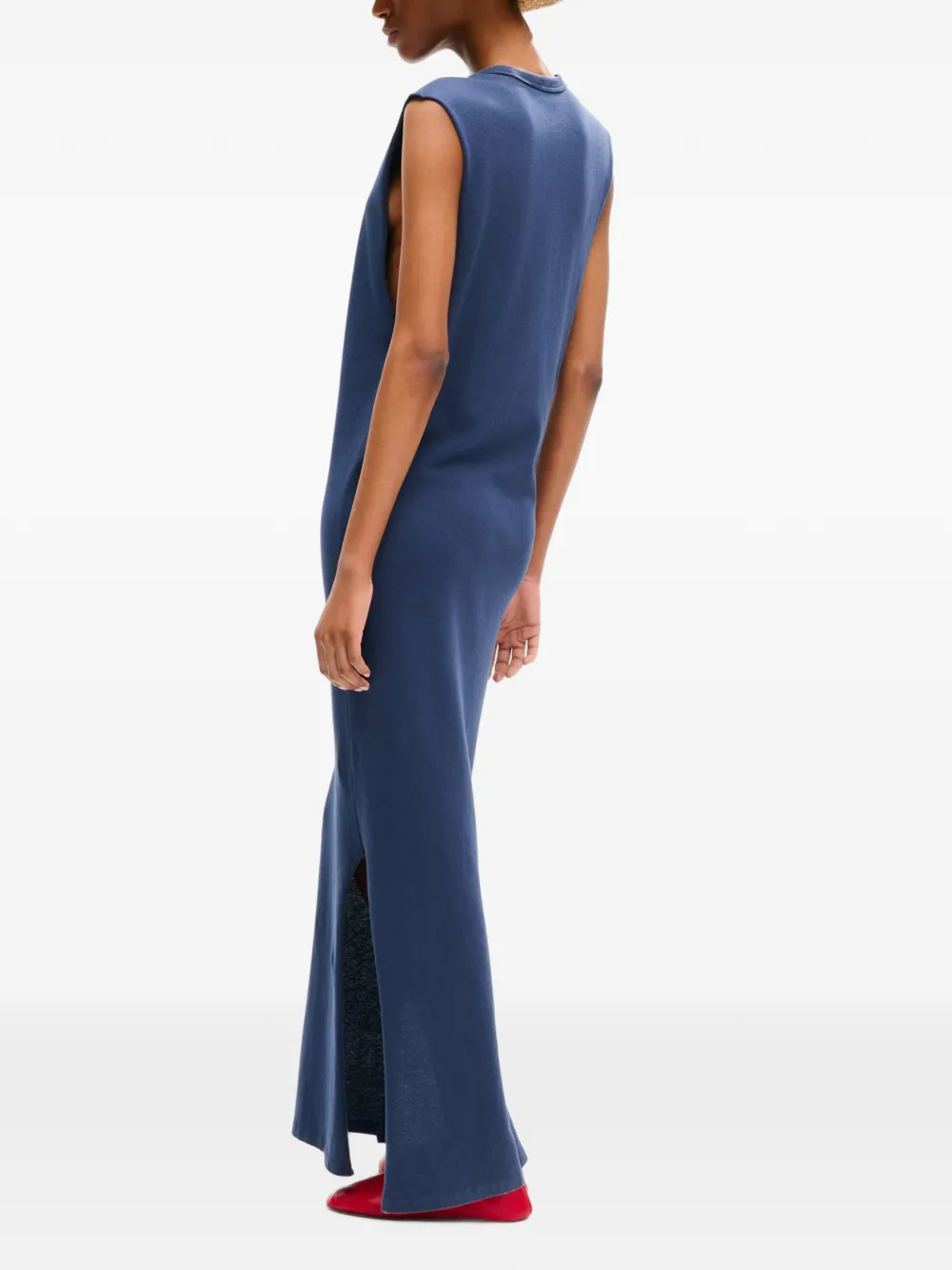 Kenzo Sounds mouwloze maxi-jurk met grafische print Blauw