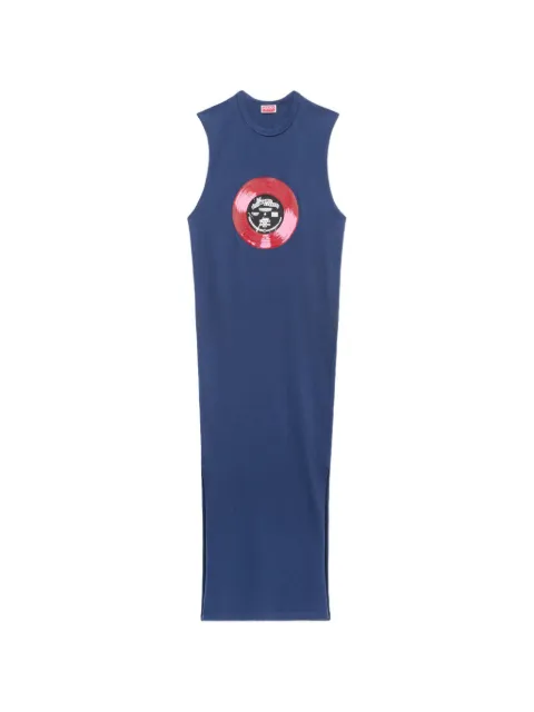 Kenzo Kenzo Sounds graphic-print sleeveless maxi dress