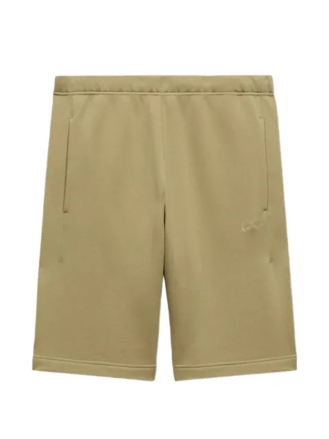 Kenzo Signature-embroidered cotton track shorts