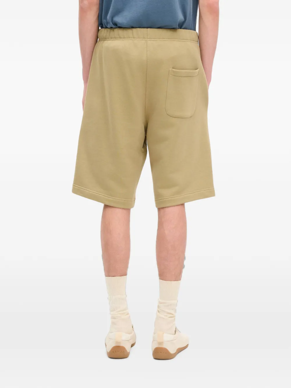 Kenzo Signature katoenen-trainingsshorts met borduurwerk Groen