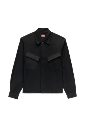 sacai 21AW/ドッキングサファリシャツジャケット Sacai シャツジャケット | ブラック | FARFETCH JP