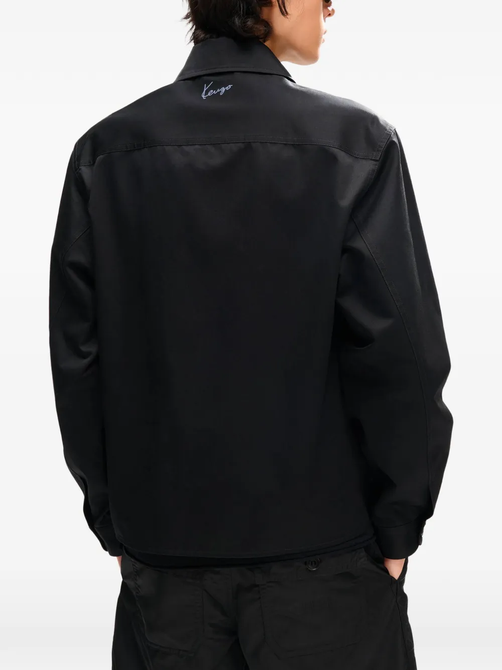 Kenzo Signature shirtjack Zwart
