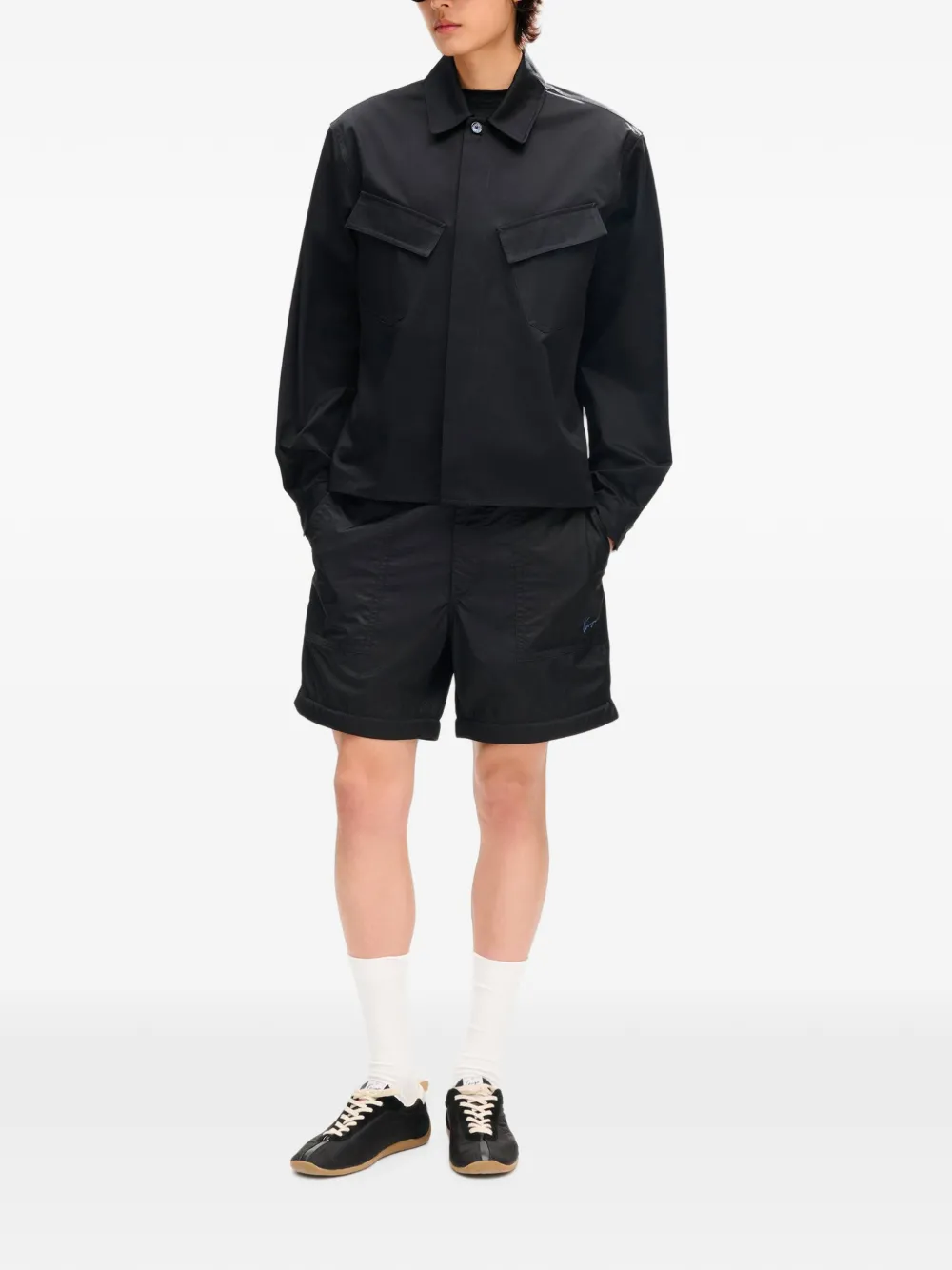 Kenzo Signature shirtjack Zwart