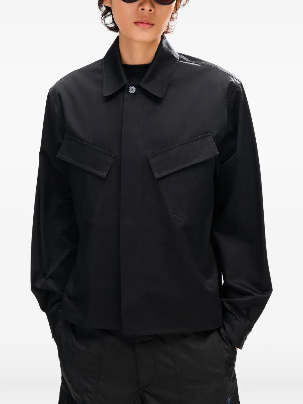 Kenzo Signature shirtjack Zwart