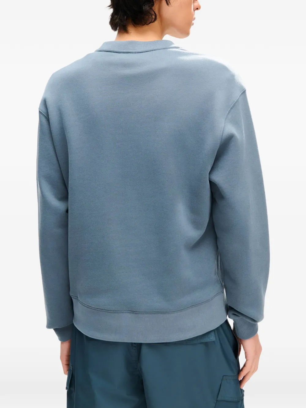 Kenzo Katoenen sweater met borduurwerk Blauw