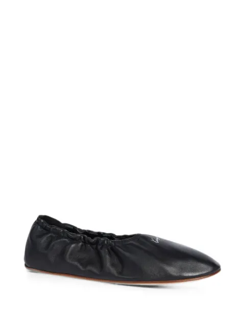 Kenzo KENZO Ballet elasticated logo-print ballet flats