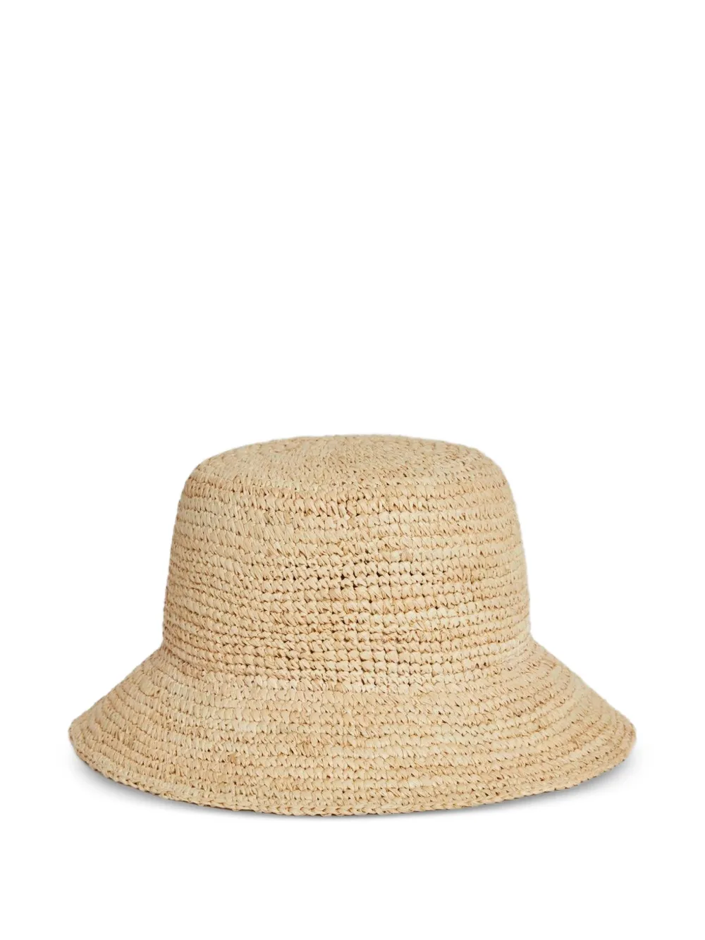 Kenzo Signature geweven raffia vissershoed Beige