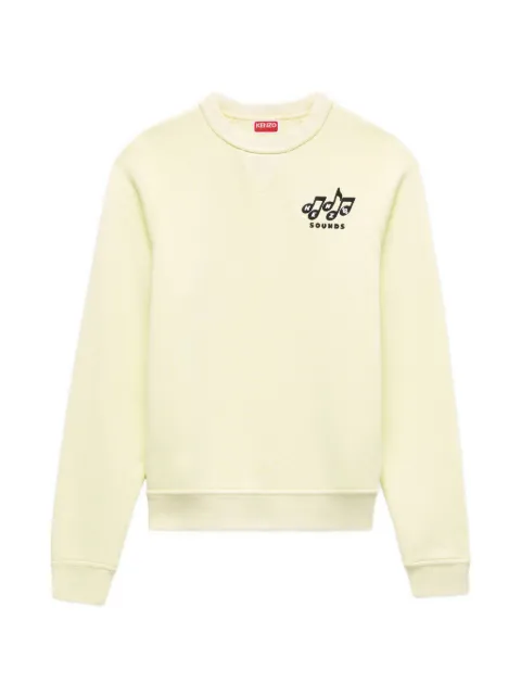 Kenzo Kenzo Sounds embroidered raglan-sleeve sweatshirt
