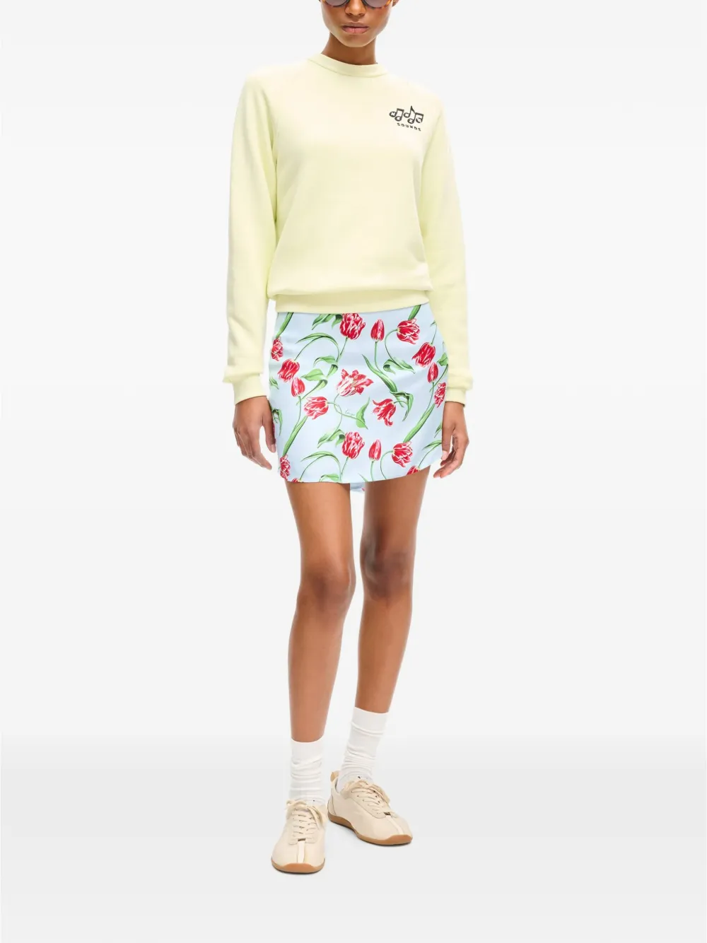 Kenzo Sounds sweater met raglan mouwen en borduurwerk Groen