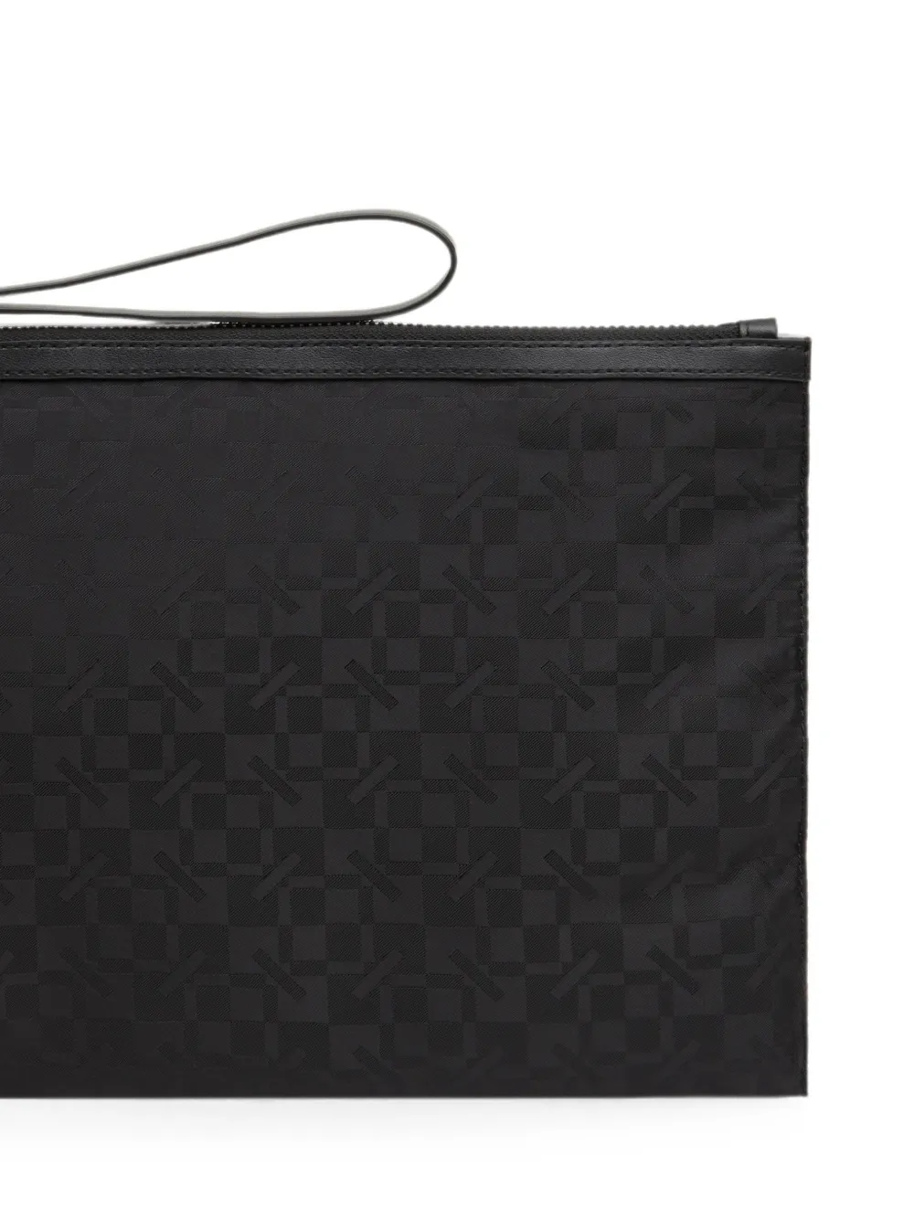 Kenzo Grote gram clutch met monogram-patroon Zwart