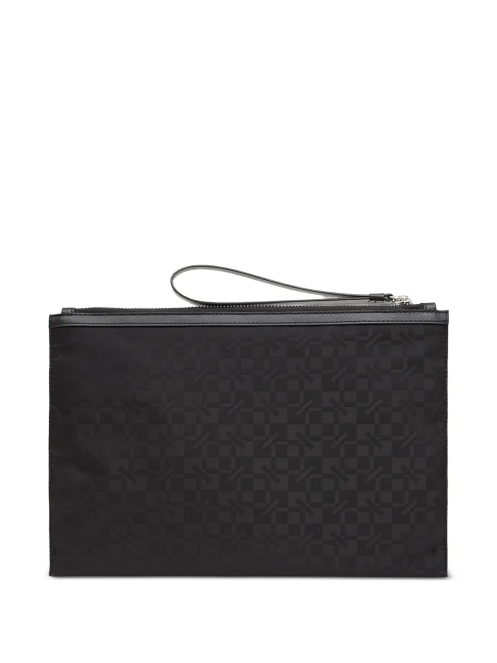 Kenzo Grote gram clutch met monogram-patroon Zwart