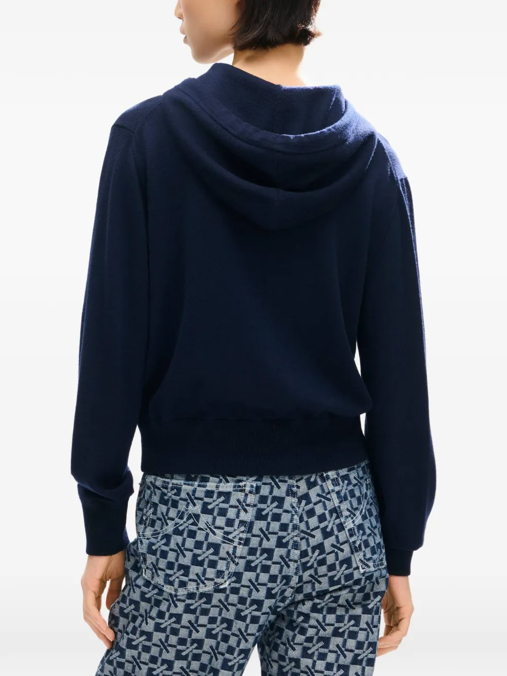 Kenzo Hoodie met Eiffeltoren-borduurwerk Blauw
