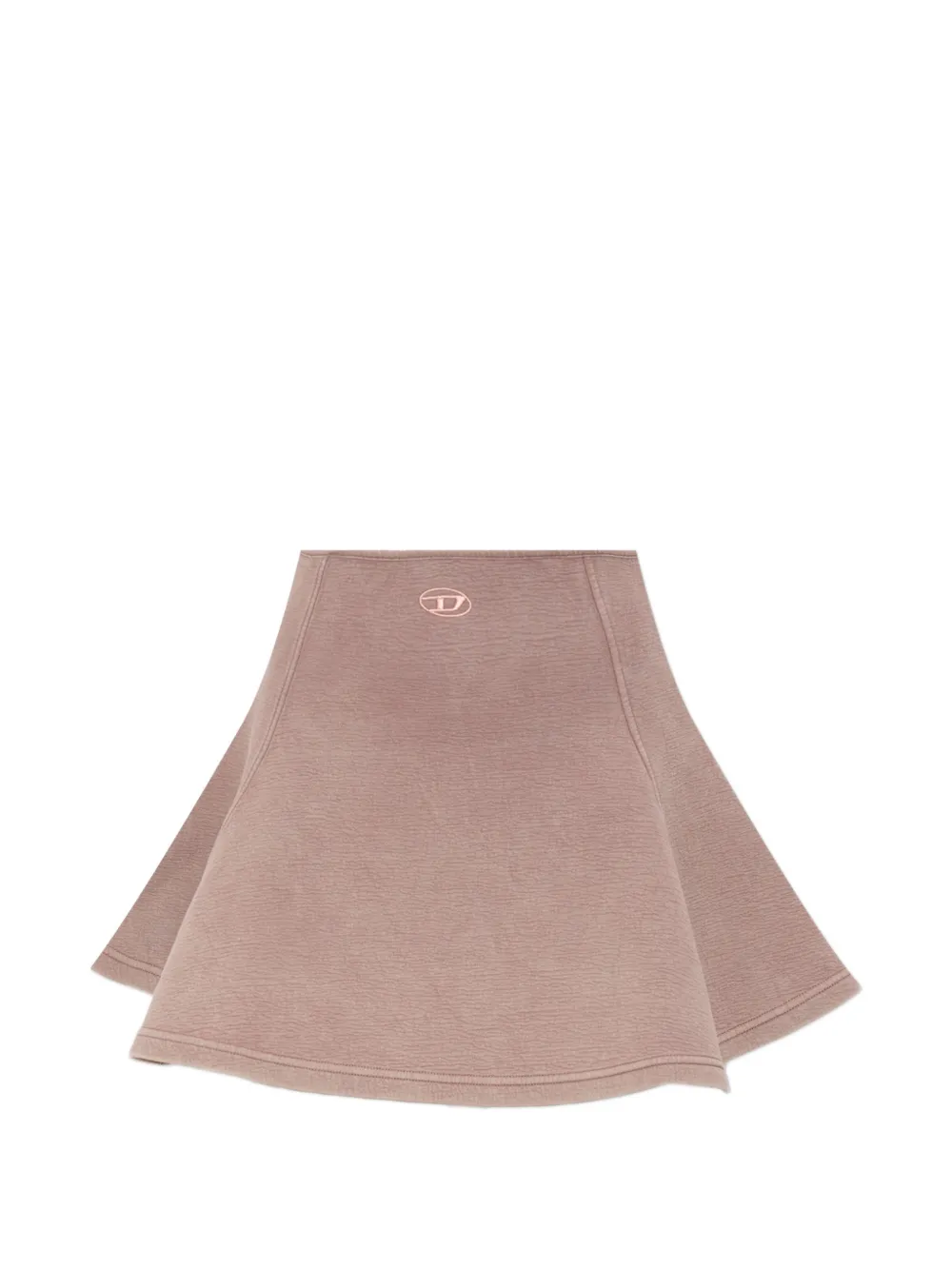 Diesel O-Alba logo-embroidered flared skirt - Rosa