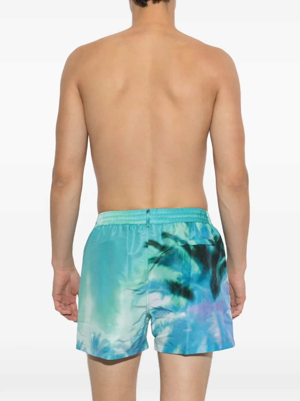 Paul Smith Zwemshort met trekkoord en fotografische print Groen