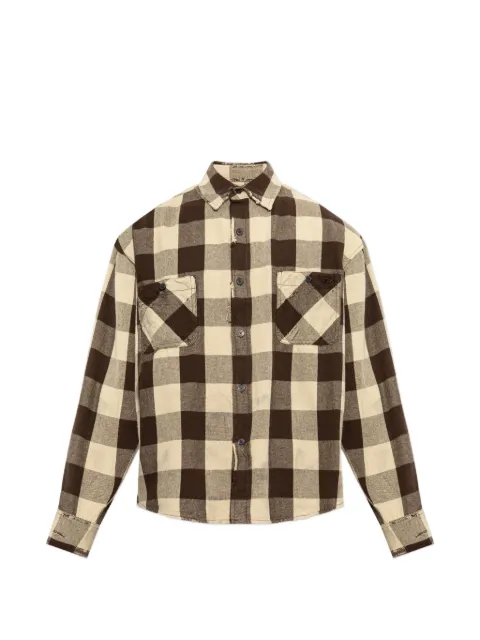 Diesel check distressed shirt