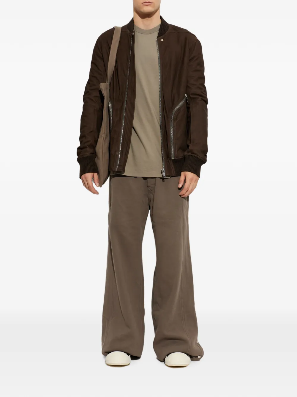 Rick Owens T-shirt met ronde hals Beige