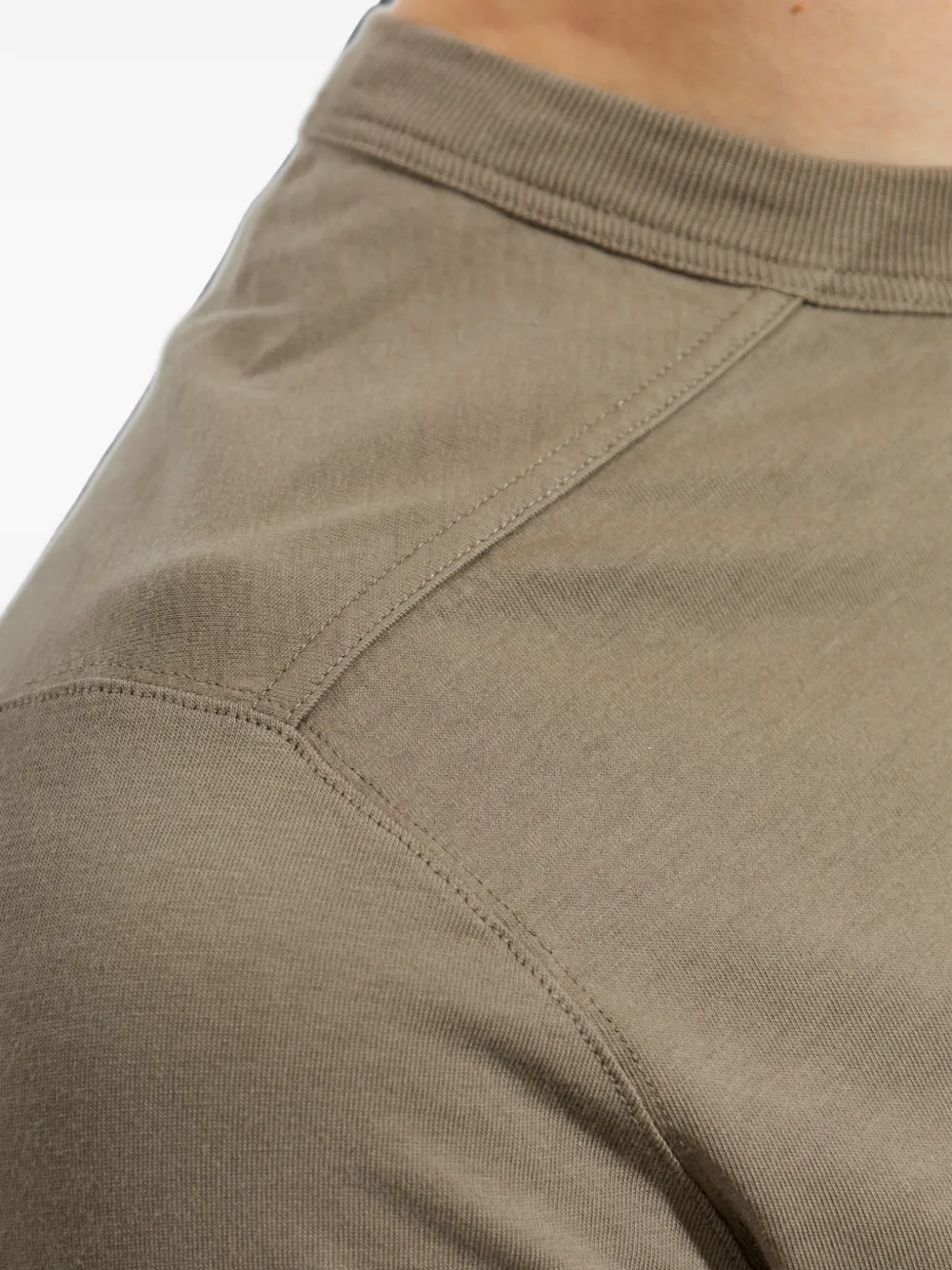 Rick Owens T-shirt met ronde hals Beige