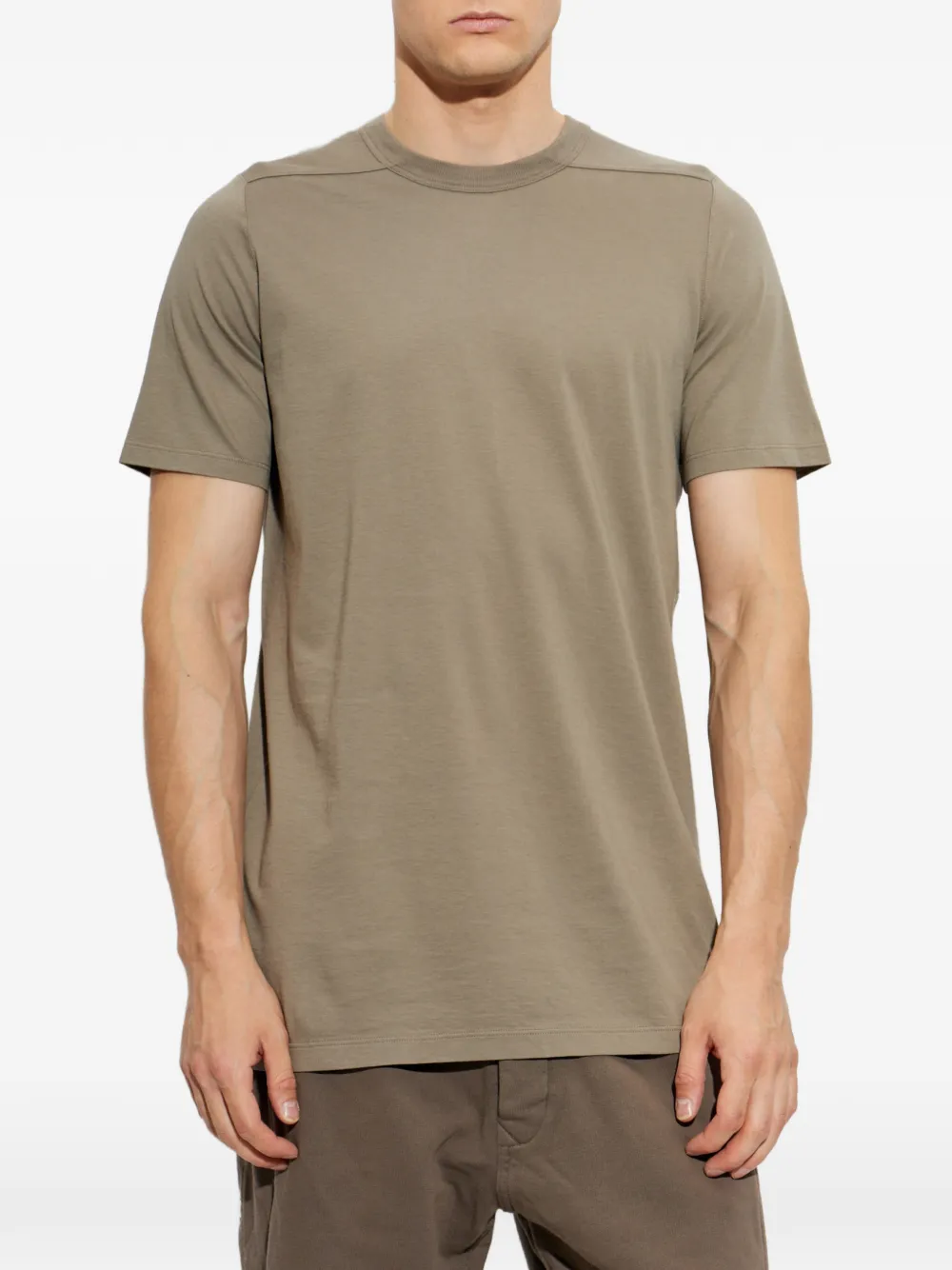Rick Owens T-shirt met ronde hals Beige