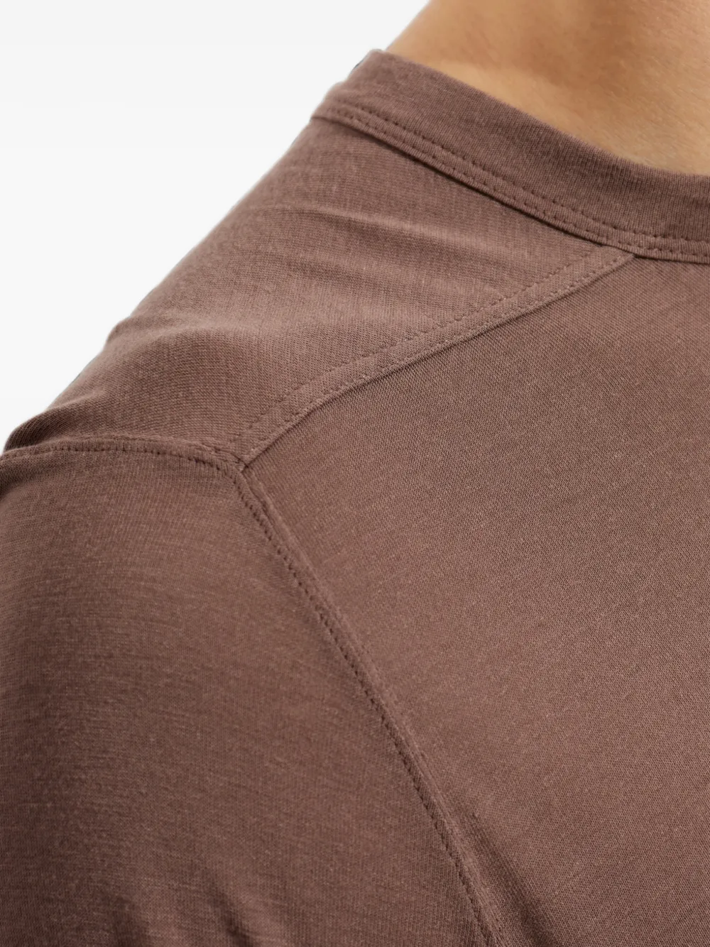 Rick Owens T-shirt met ronde hals Bruin