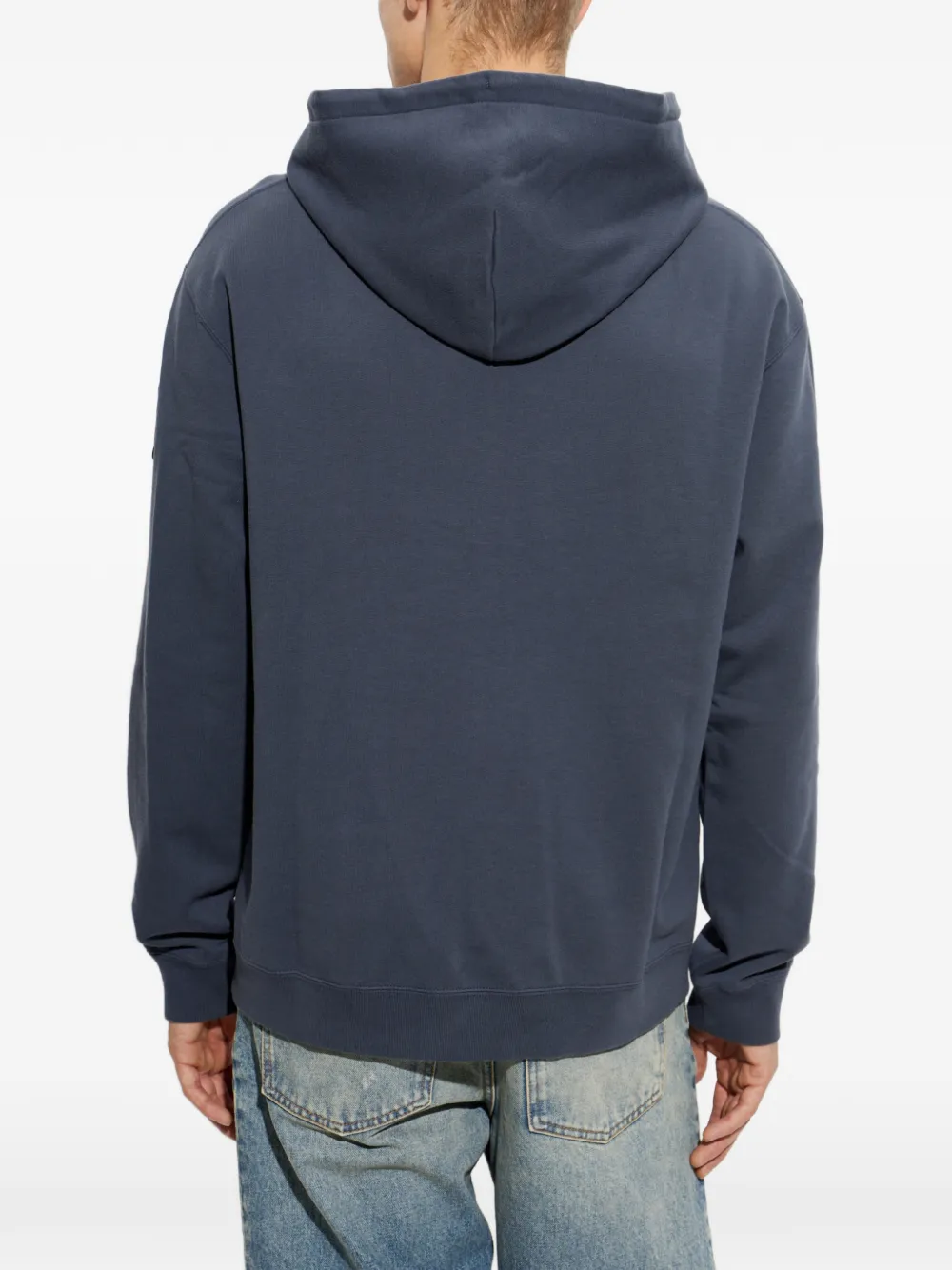 Canada Goose Loon Logo-patch Hoodie in Blue, view 4
