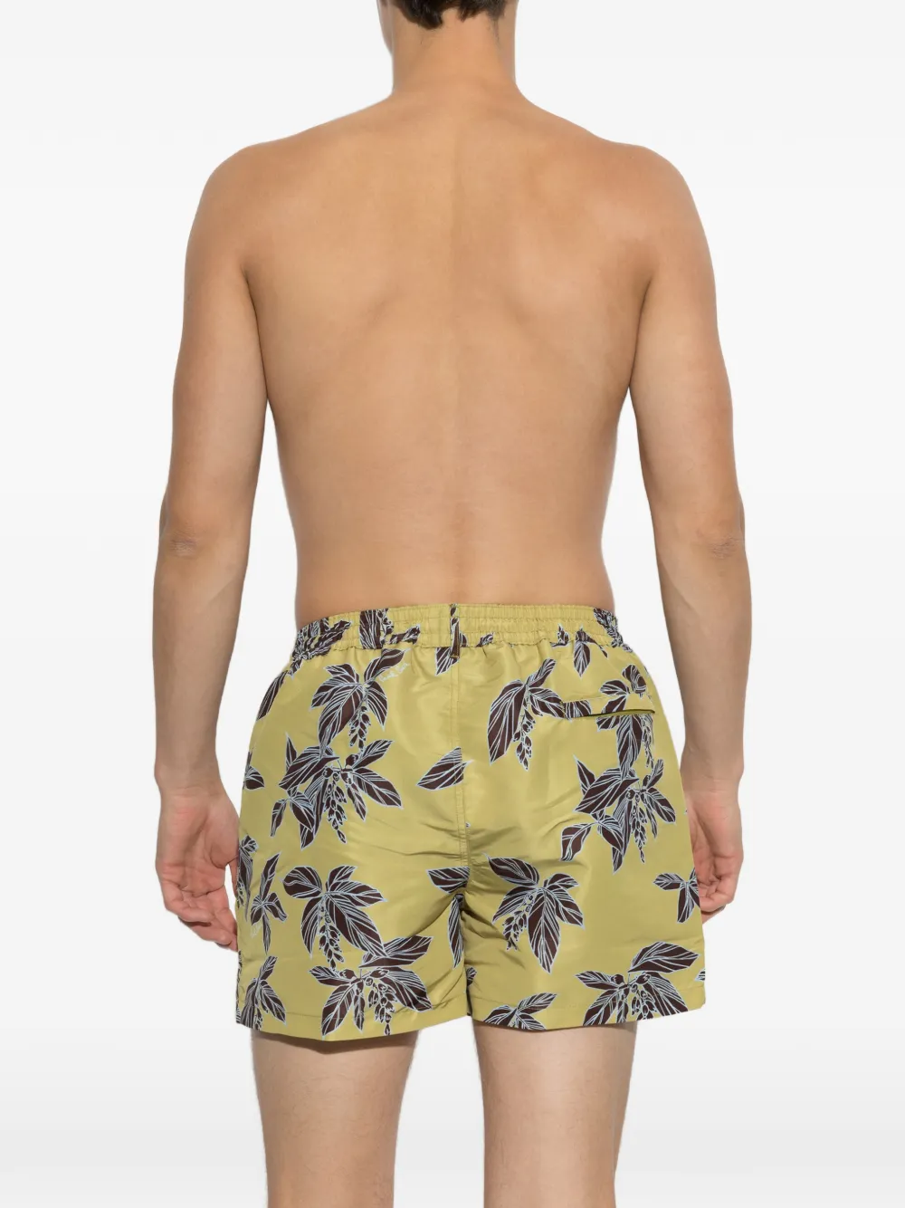 Paul Smith floral-print drawstring swim shorts Groen