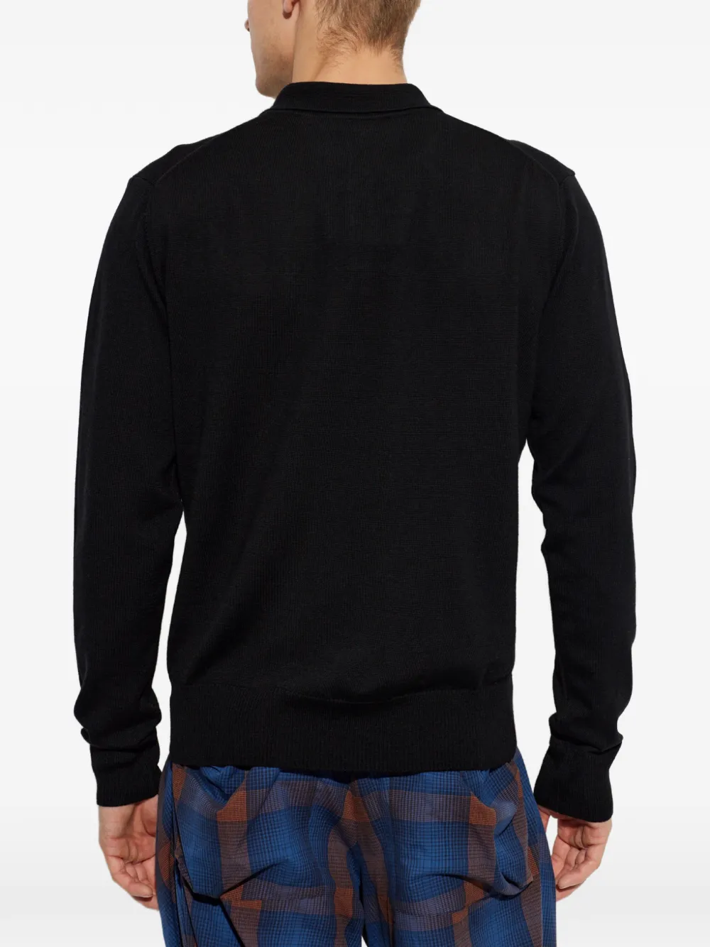 Vivienne Westwood Mark poloshirt met borduurwerk en Orb-logo Zwart