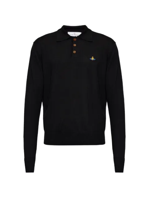 Vivienne Westwood playera tipo polo Mark con logo Orb bordado