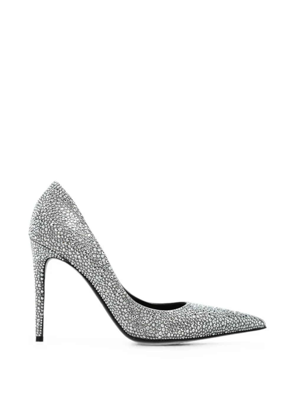 Alexander McQueen Skull pumps in silver-finish Zilver