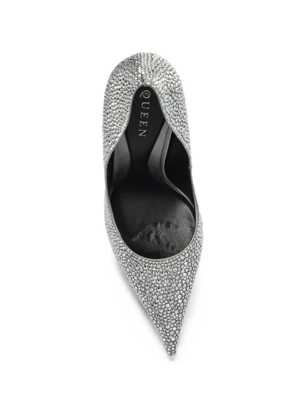 Alexander McQueen Skull pumps in silver-finish Zilver