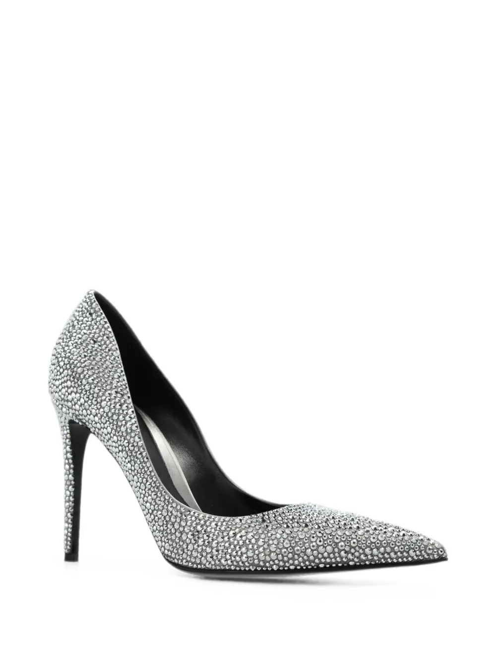 Alexander McQueen Skull pumps in silver-finish Zilver