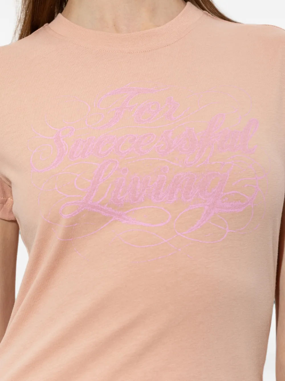 Diesel T-shirt met logoprint Beige