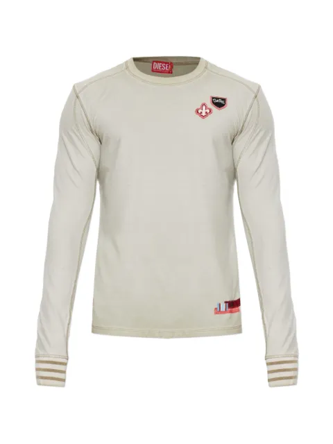 Diesel patch-detail long-sleeve T-shirt