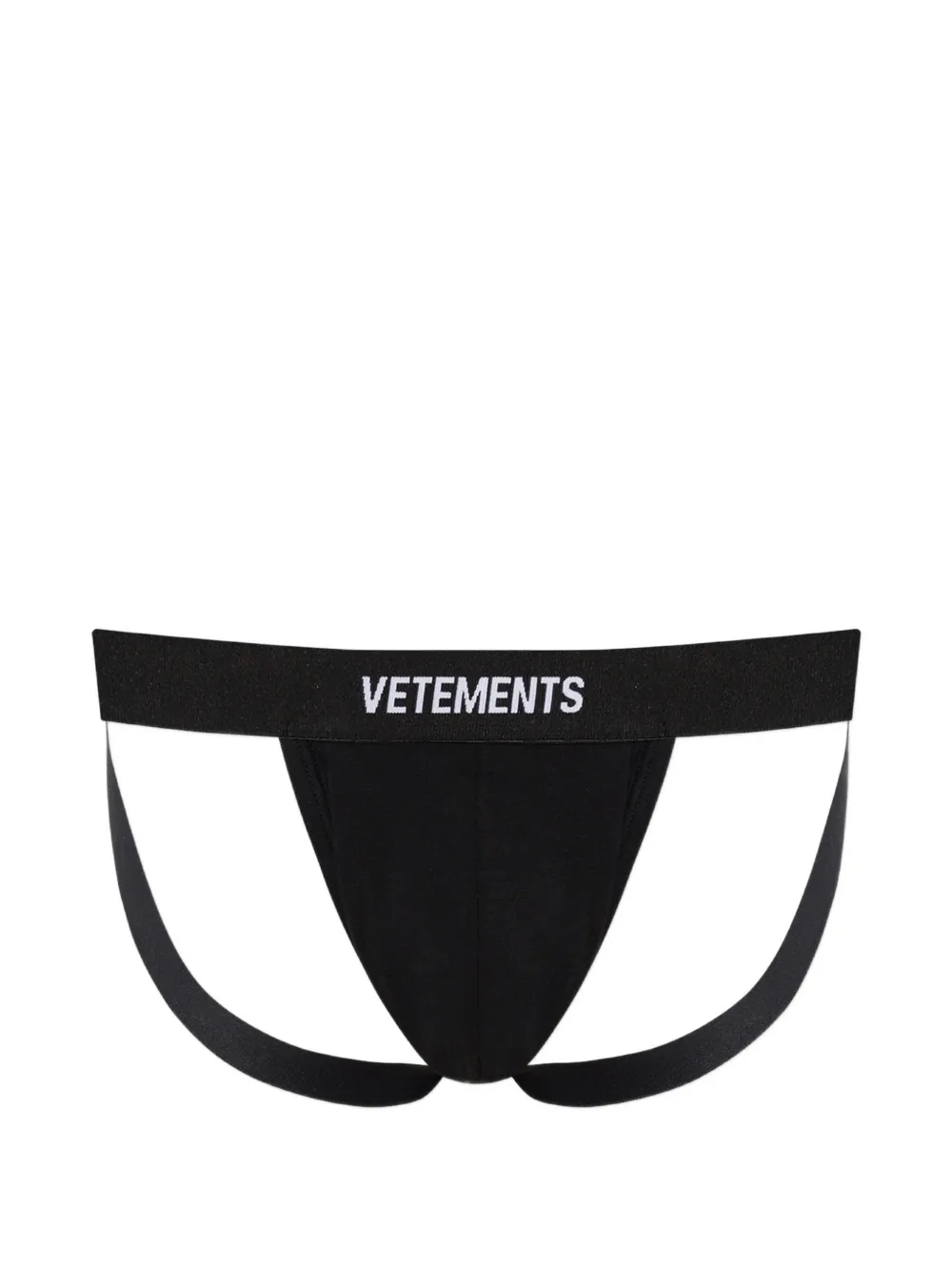 VETEMENTS logo-waistband jockstraps - Schwarz