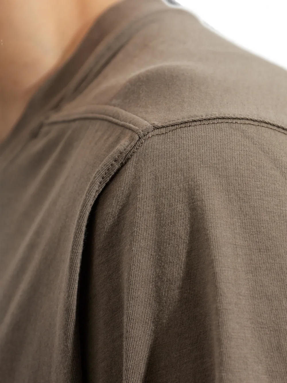 Rick Owens T-shirt met afwerking Bruin