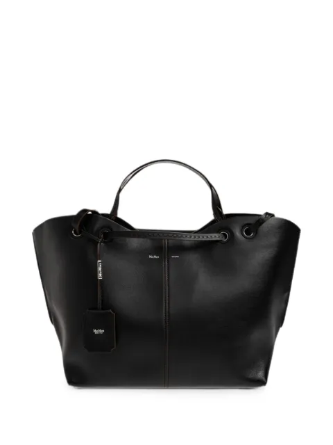 Max Mara Mixed Doubles leather tote bag