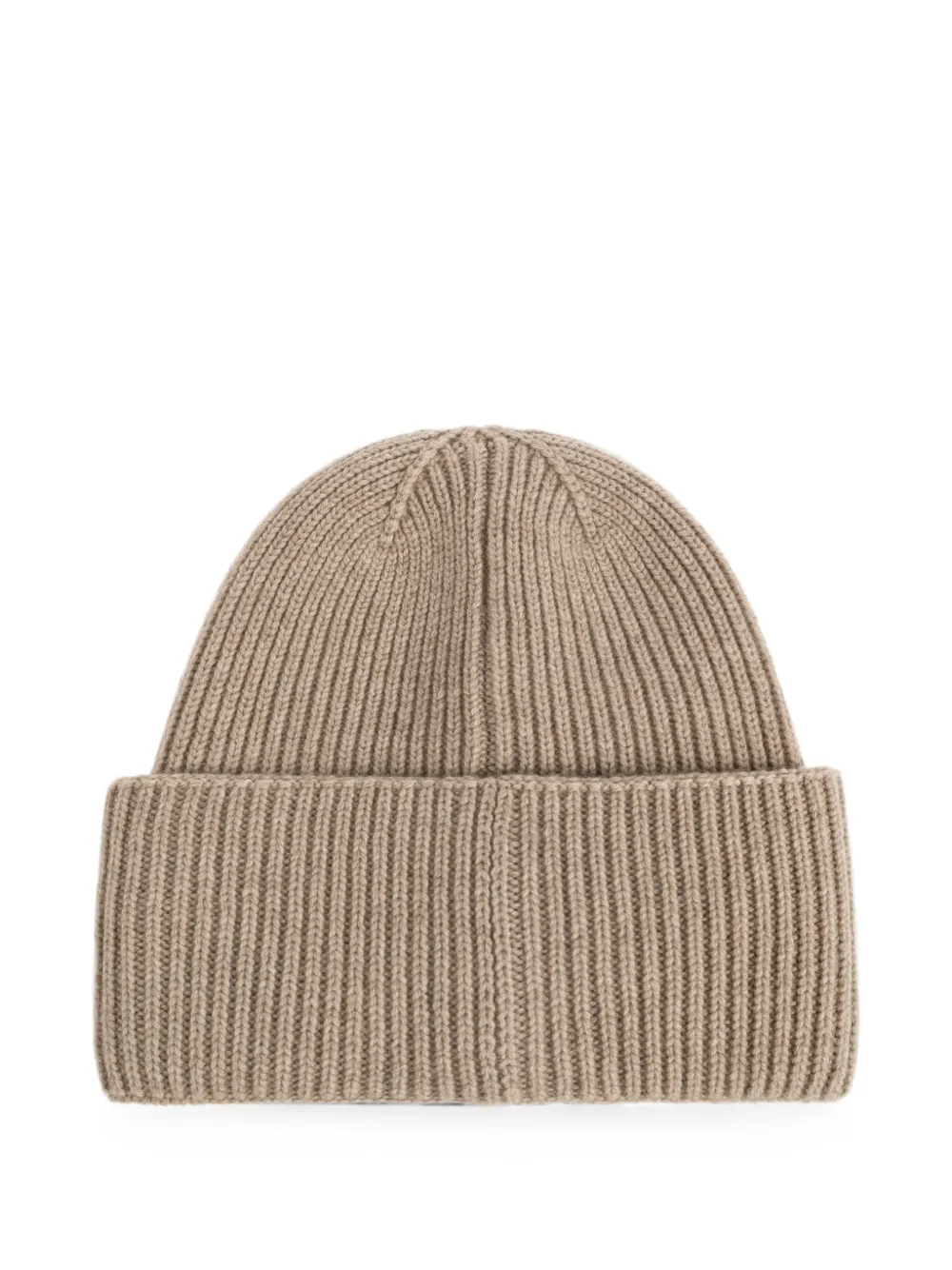 Max Mara Retina ribgebreide muts Beige