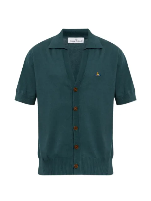 Vivienne Westwood Orb-embroidered short-sleeve cardigan