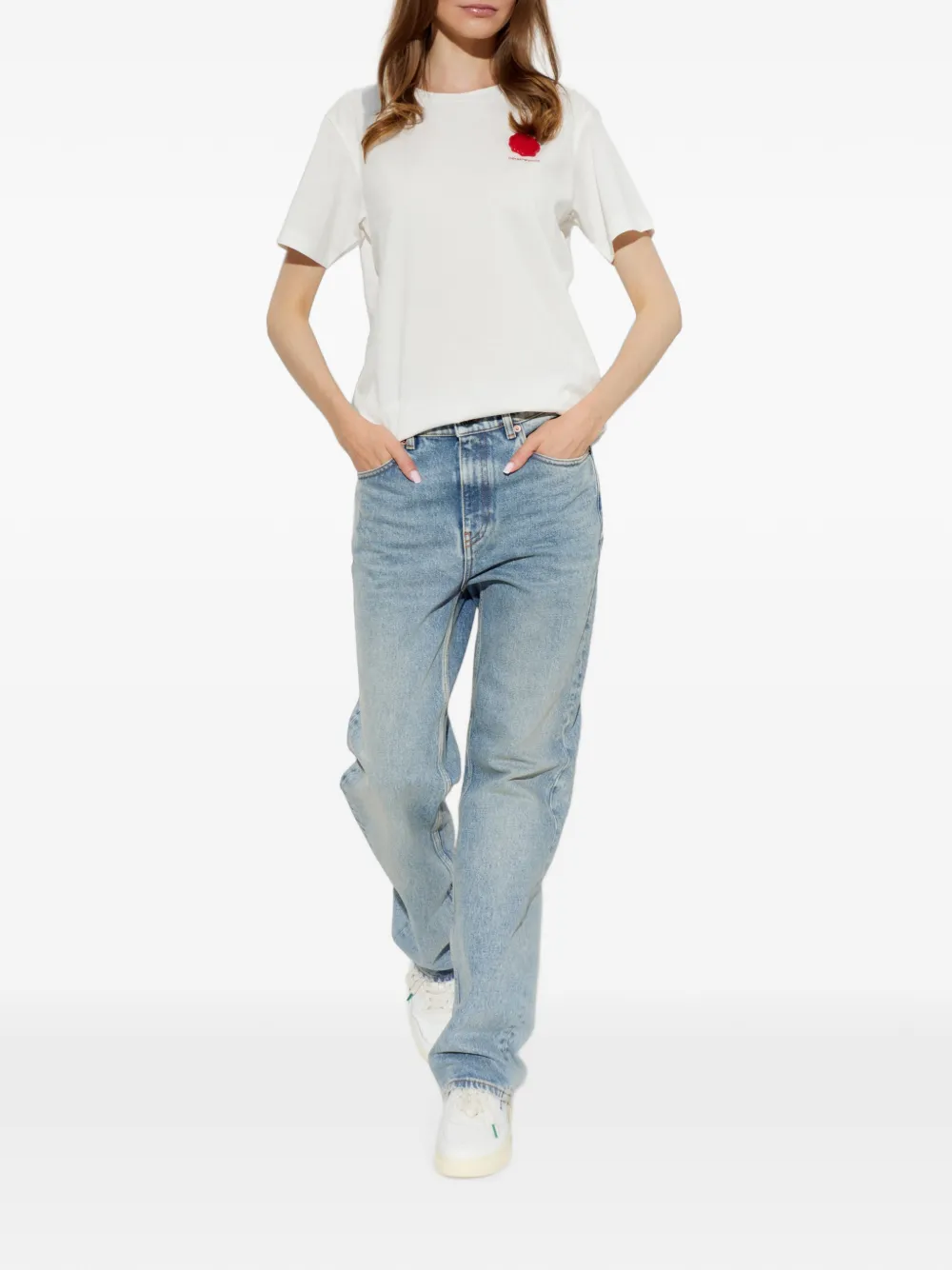 Emporio Armani Valentine's Day Capsule jersey T-shirt Wit