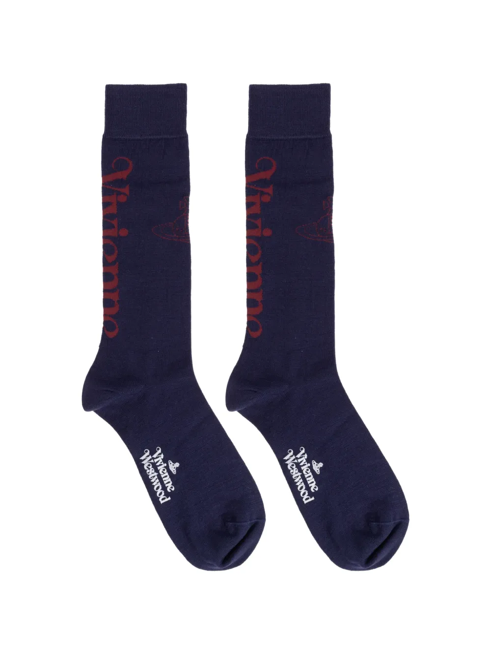 Vivienne Westwood logo-embellishment socks - Blu