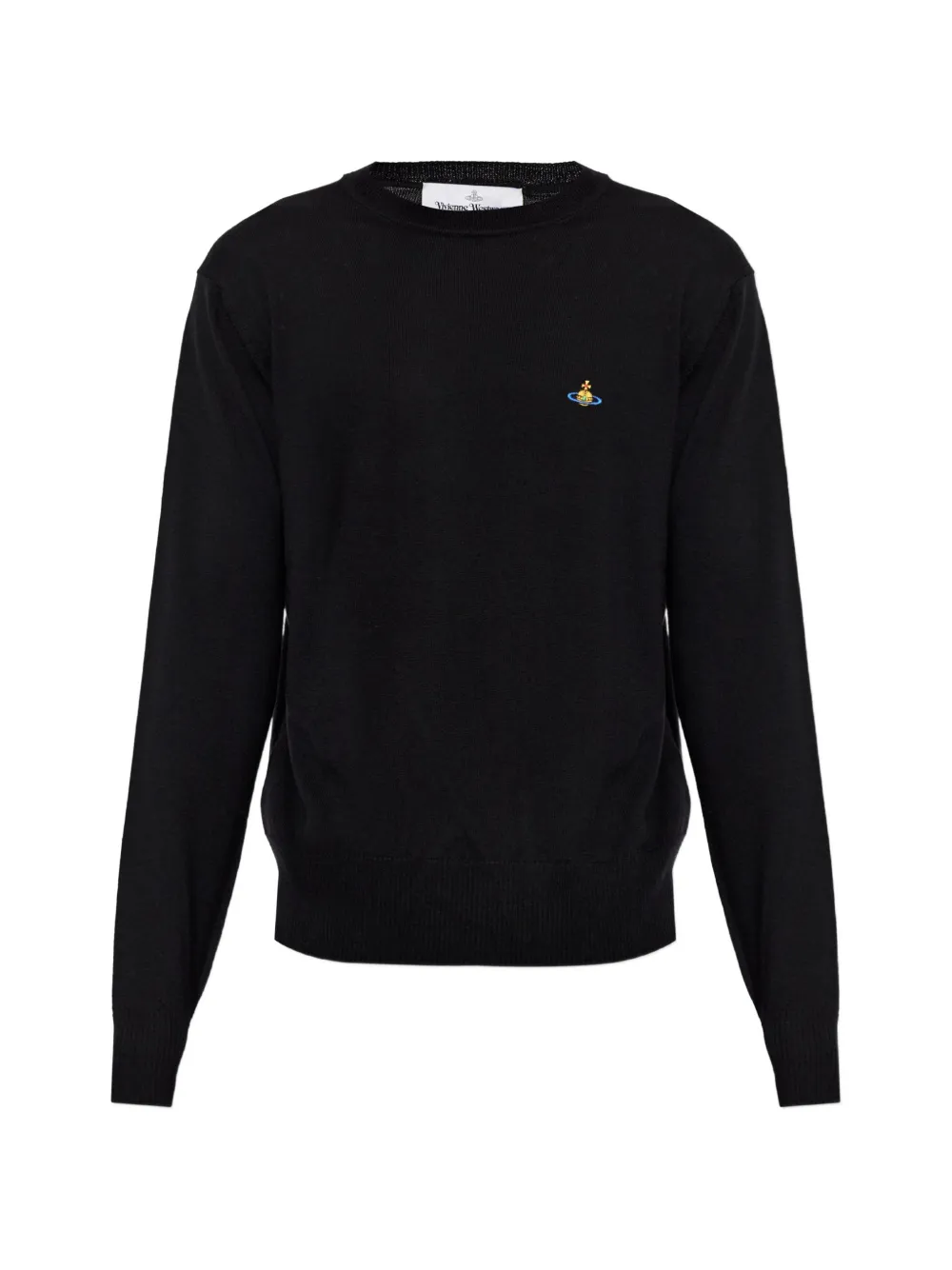Vivienne Westwood Orb-embroidered wool sweater - Nero