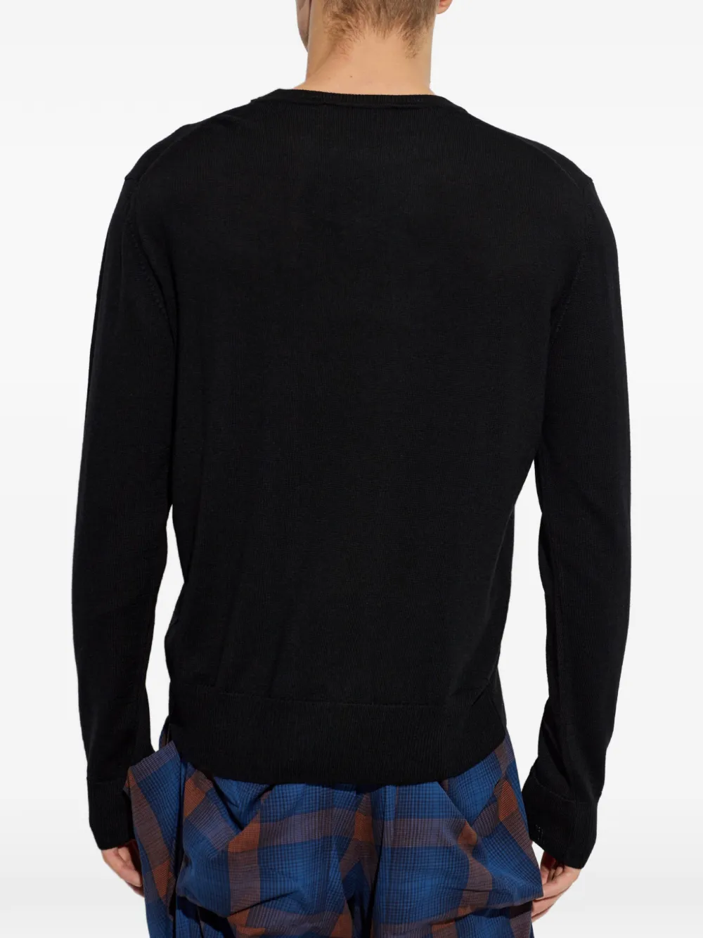 Vivienne Westwood Trui met geborduurd Orb-logo Zwart