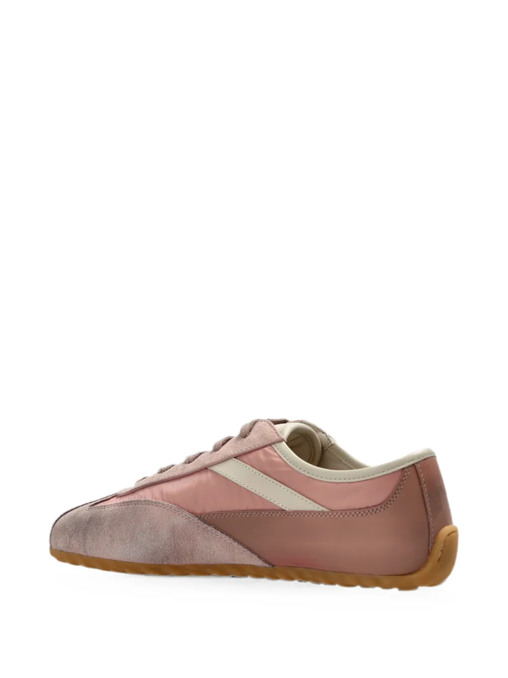 Alexander McQueen Boxe suede-panelled sneakers Roze